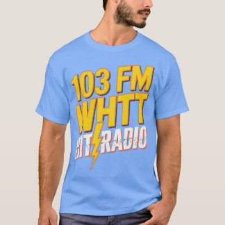 WHTT Retro 1980s Boston Radio Station Tシャツ