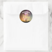 Whyステッカーを思い出やる気を起こさせるす ラウンドシール (バッグ)