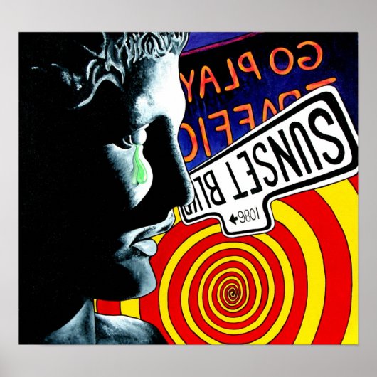 「WHY」プリント ポスター (正面)