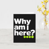 Why Am Here Sticker カード (黄色い花)