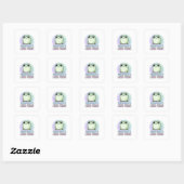 Why Am I Like This Frog Sticker Cute Emotional Fro スクエアシール (シート)