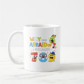 Why Are Numbers Afraid Funny Math Design for Kids コーヒーマグカップ (左)