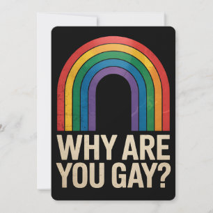Why Are YouゲイおもしろいレインボーLGBTQプライド同盟 招待状