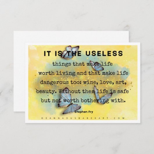 Why Art Mattersカード 招待状 (正面/裏面)