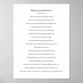 Why be a social workerの詩 ポスター (正面)