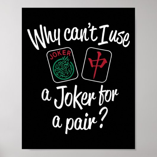 Why Can't I Use A...for A Pair_ Funny Design ポスター (正面)