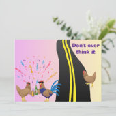 “Why Did the Chicken Cross the Road?” 招待状 (スタンド正面)