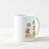 Why do plants go to therapy, Funny Therapist Mug,  コーヒーマグカップ (正面右)