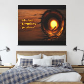 Why Don’t Termites Get Splinters? Funny Humor Canv キャンバスプリント (インサイチュ (寝室))