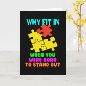 Why Fit In When You Were Born To Stand Out カード (黄色い花)