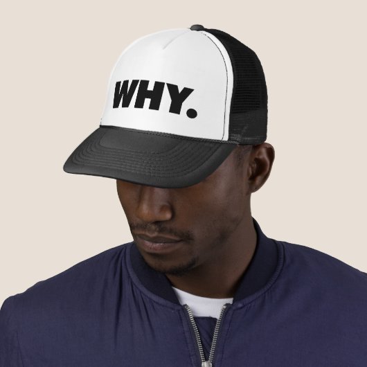 WHY. fun slogan trucker hat キャップ (インサイチュ)