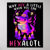 Why Hex A Little When U Can Hexalotl Witch Axolotl ポスター (正面)