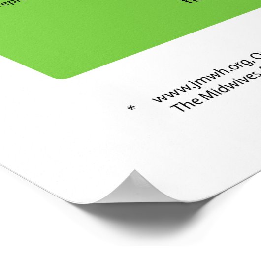 Why Home Birth? Infographic 36" x 24" Poster ポスター (角)