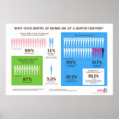 Why Home Birth? Infographic 36" x 24" Poster ポスター (正面)