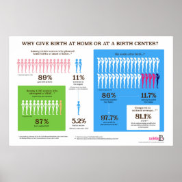 Why Home Birth? Infographic 36" x 24" Poster ポスター