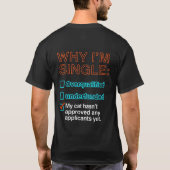Why I'm Single Tシャツ (裏面)