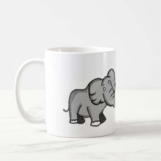 Why Me? Elephant コーヒーマグカップ (左)