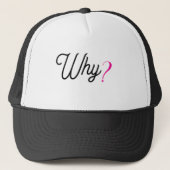 WHY? Minimalist Trendy Statement Cap – Trucker Hat キャップ (正面)