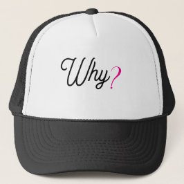 WHY? Minimalist Trendy Statement Cap – Trucker Hat キャップ