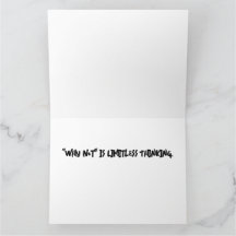 「Why Not」は無制限のグリーティングカード
