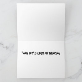 「Why Not」は無制限のグリーティングカード カード