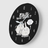 Why People Love Garlic – Funny Kitchen Wall Clock ラージ壁時計 (傾斜)