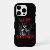 Why So Scared? | Creepy Horror iPhoneケース (裏面)
