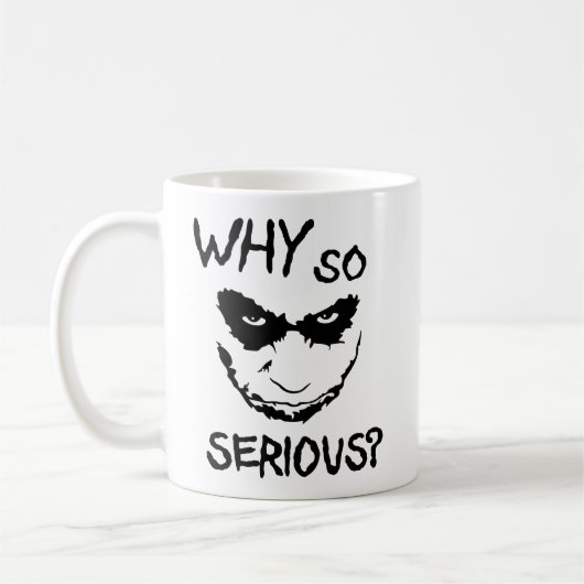 Why So Serious? Creepy Smile コーヒーマグカップ (左)