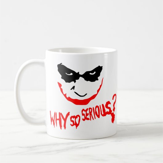 Why So Serious? Man コーヒーマグカップ (左)