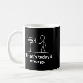 Why_ – That’s Today’s Energy Sarcastic Meme  コーヒーマグカップ (左)