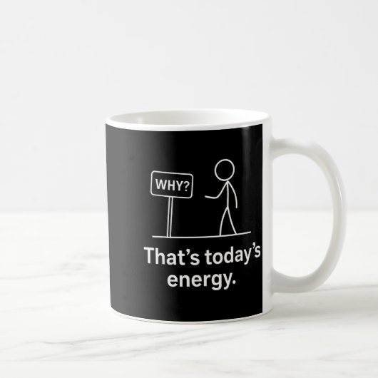 Why_ – That’s Today’s Energy Sarcastic Meme  コーヒーマグカップ (右)