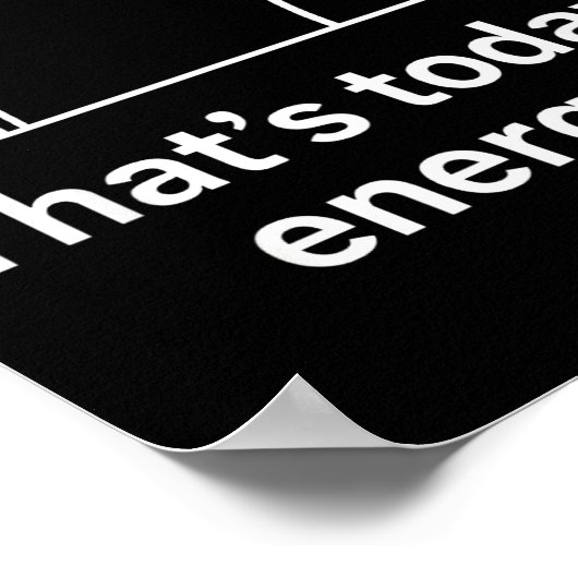 Why_ – That’s Today’s Energy Sarcastic Meme  ポスター (角)