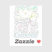 Why Walk When You Can Cartwheel体操 シール (シート)