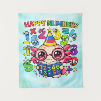 Why Was 6 Afraid of 7 Funny Math Design タペストリー