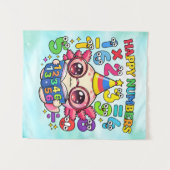 Why Was 6 Afraid of 7 Funny Math Design タペストリー (正面(横))