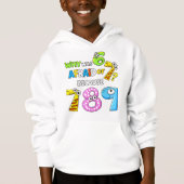 Why Was 6 Afraid of 7 Funny Math Hoodie (正面)