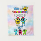 Why Was 6 Traumatized Funny Math Design タペストリー (正面)