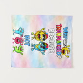 Why Was 6 Traumatized Funny Math Design タペストリー (正面(横))