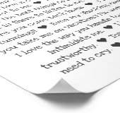 Why We Love Youパパ | 写真カスタムコラージュ ポスター (角)