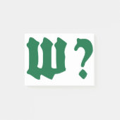 why where when who ポストイット (正面)