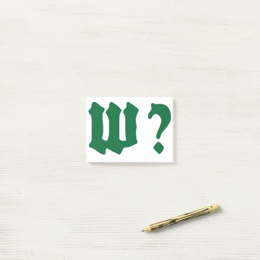 why where when who ポストイット (デスク上)
