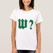 why where when who tシャツ (正面)