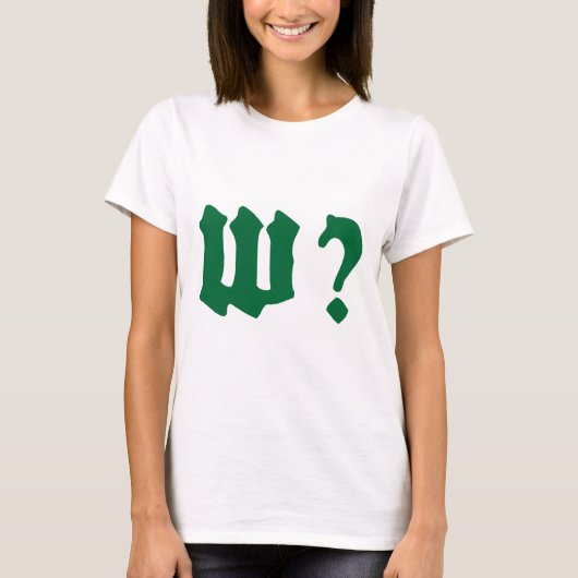 why where when who tシャツ (正面)