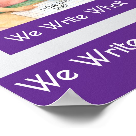 Why Writers Write Anchor Chart Classroom Poster ポスター (角)