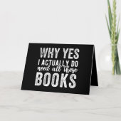 Why Yes, I Actually Do Need All These Books カード (正面)