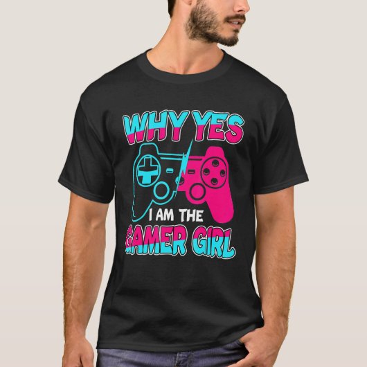 Why Yes I Am The Gamer Boy Women Console Video Gam Tシャツ (正面)
