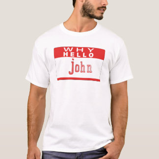 whyhellojohnの喜劇のスケッチ tシャツ