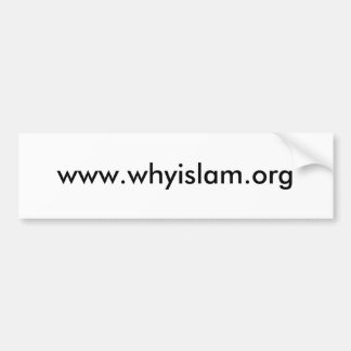 Whyislamのステッカー バンパーステッカー