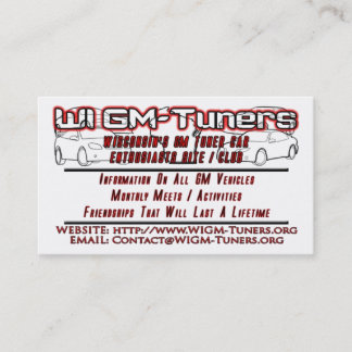 WIのGMチューナーの名刺 名刺