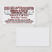 WIのGMチューナーの名刺 名刺 (正面/裏面)